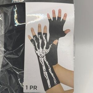 Skeleton Print BlackGlow in the dark  Gloves